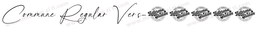 Commune Regular Vers字体转换
